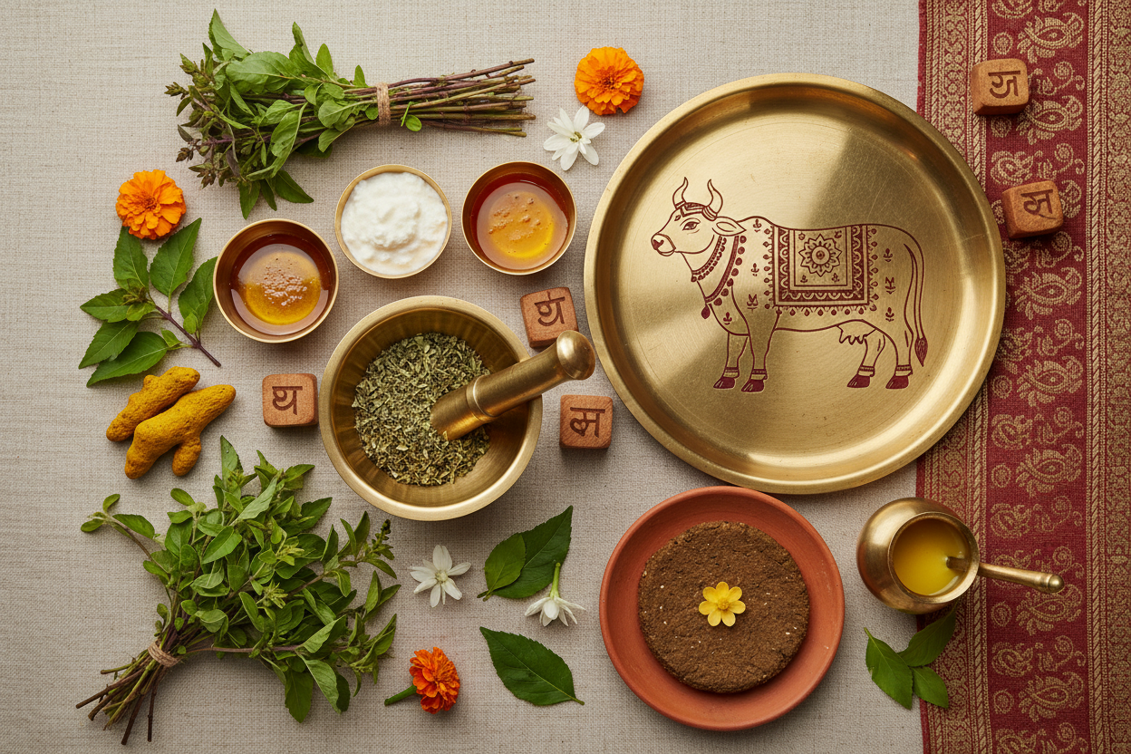 A blend of Aayurveda and panchgavya